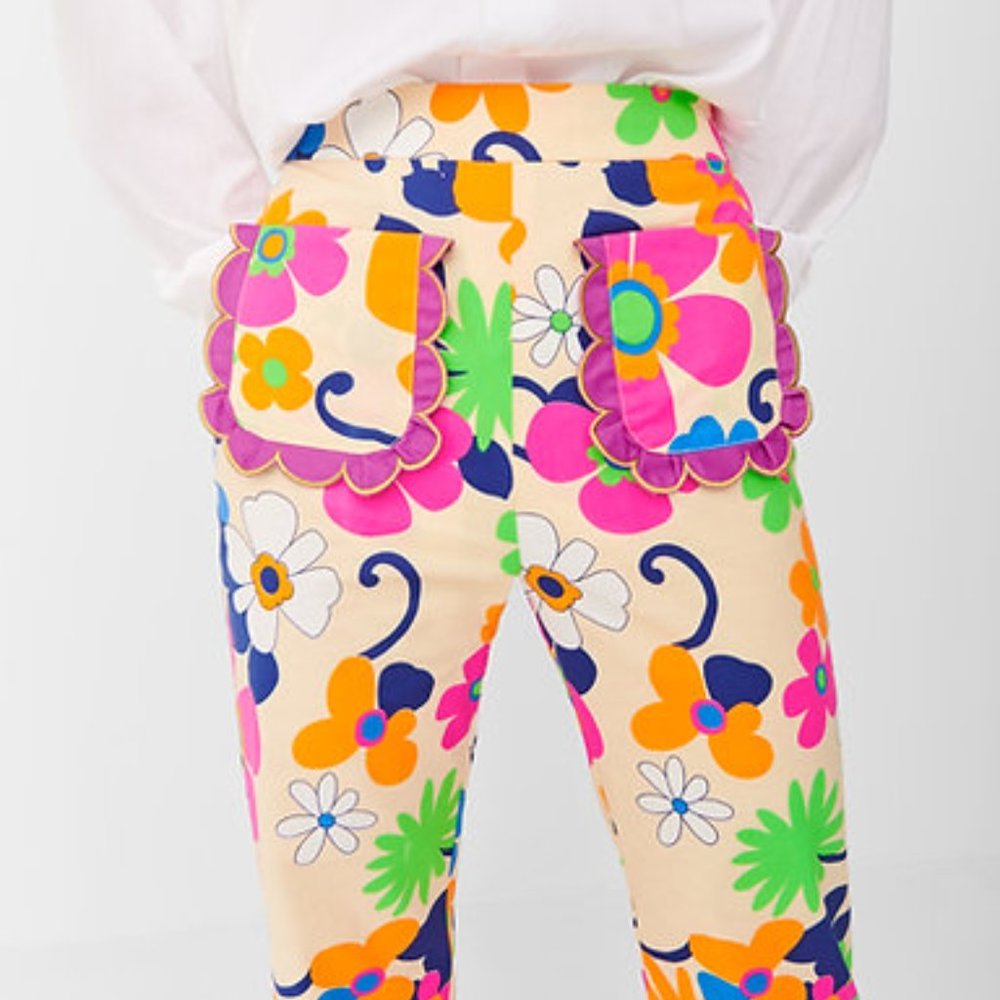 Celia B Foxxy Pant Floral Flares size XS